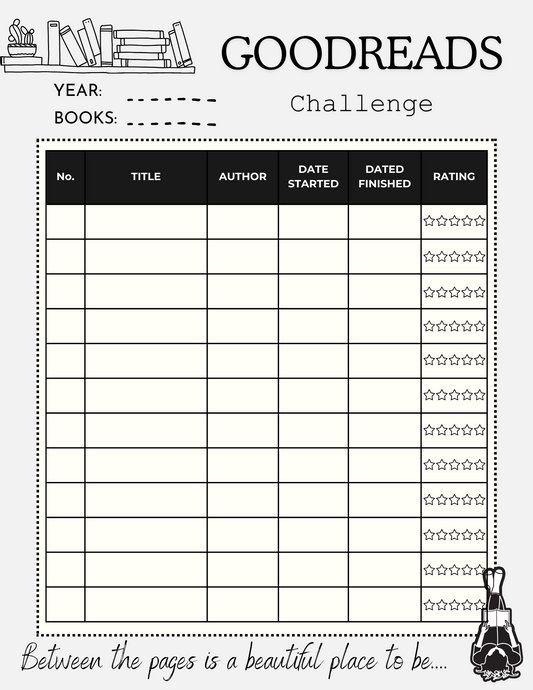 Goodreads Challenge Tracker
