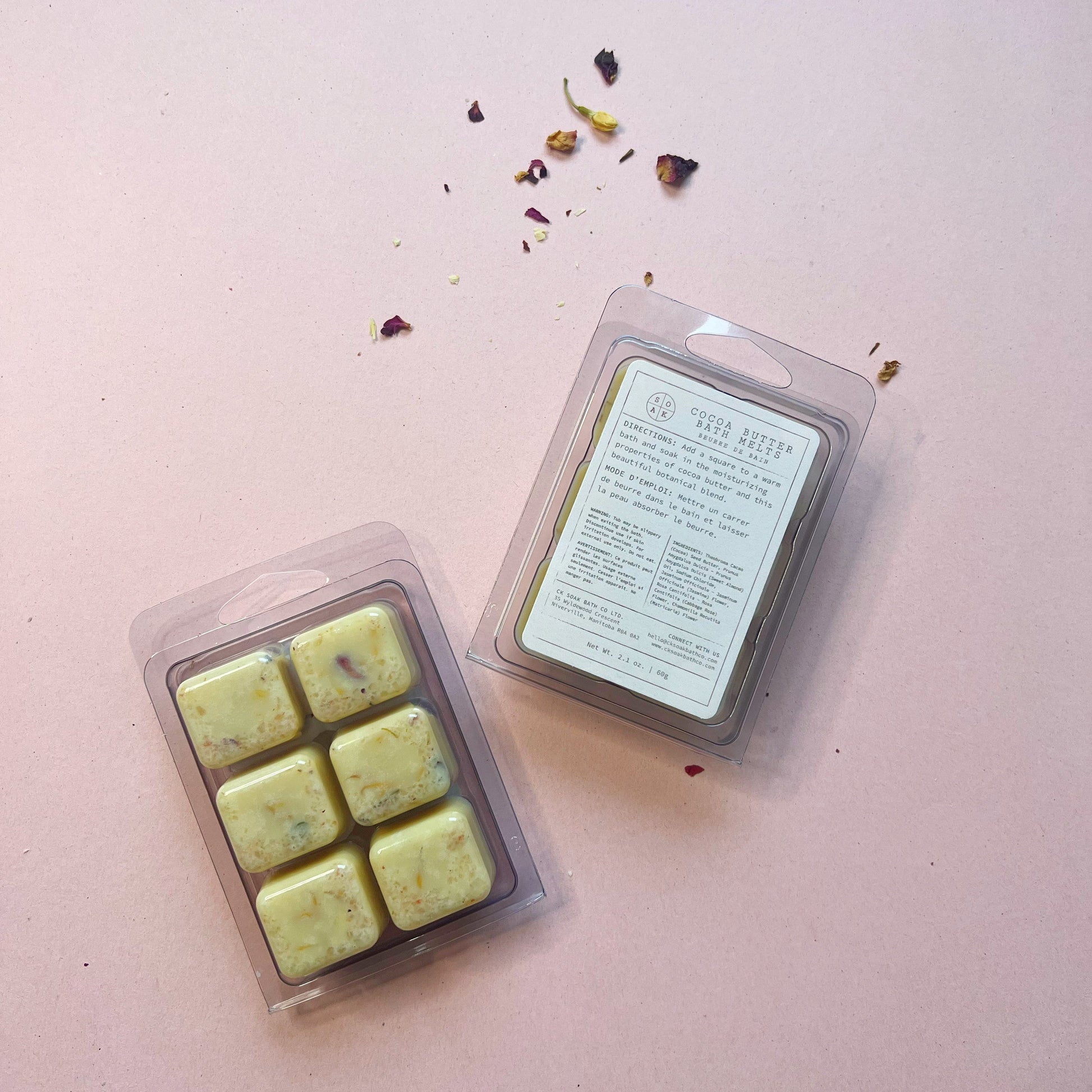 Cocoa Butter Bath Melts, luxury bath products