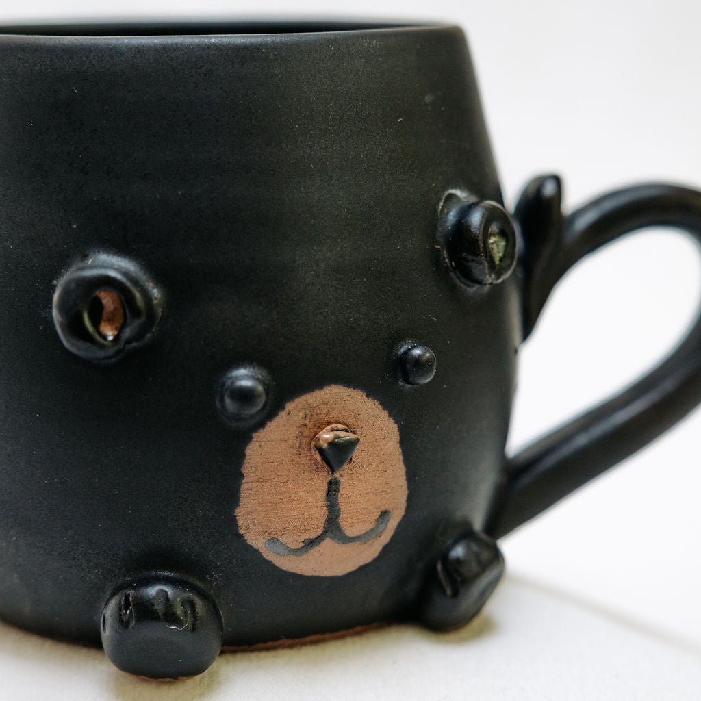 Grumpy the Bear Pottery Mugs 12 oz