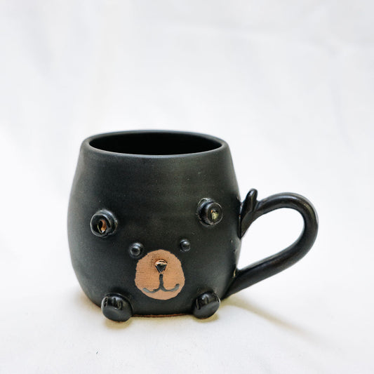 Grumpy the Bear Pottery Mugs 12 oz