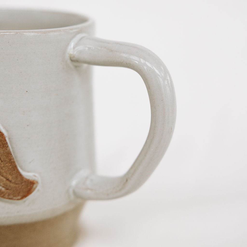 Moustache Pottery Mug 12 oz